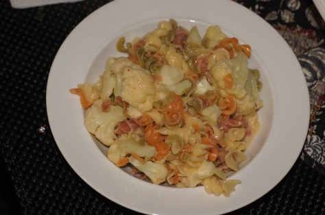 Rotini with Spicy Cauliflower and Feta Cheese