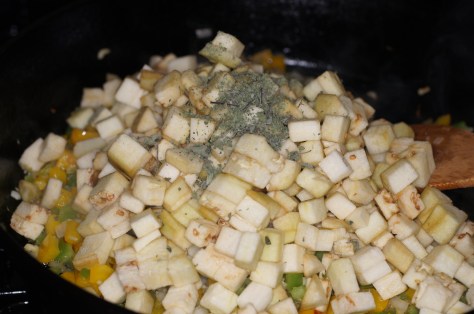 Add Eggplant and Oregano