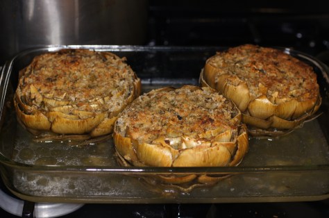 Remove foil and remove from oven