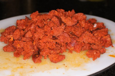 crumble the linguica