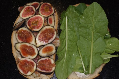 Add arugula and figs