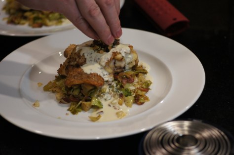 Finish with chopped, toasted pistachio nuts