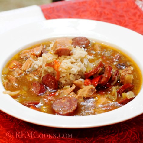 Smoked Pork and Sausage Gumbo