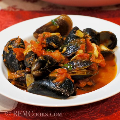 Mussels in a Spicy Tomato Sauce