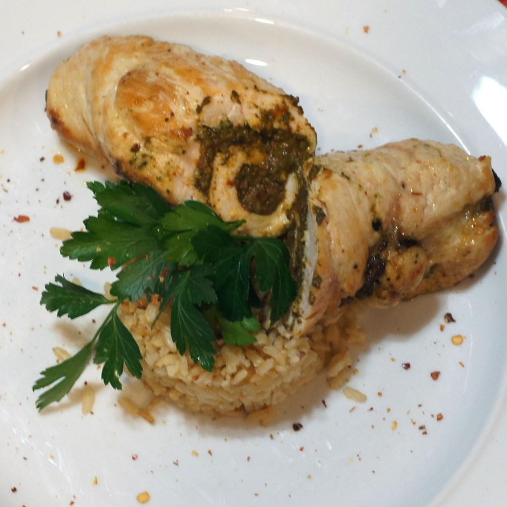 Chicken Roulade with Spinach, Sun-dried Tomatoes & Goat Cheese | REMCooks