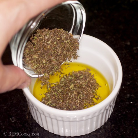 homegrown rosemary - we really should post a photo of the plant - it very much is tree-like. Never a shortage